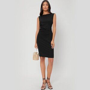 Shein MOTF Premium Viscose Gathered Bodycon Dress NWT